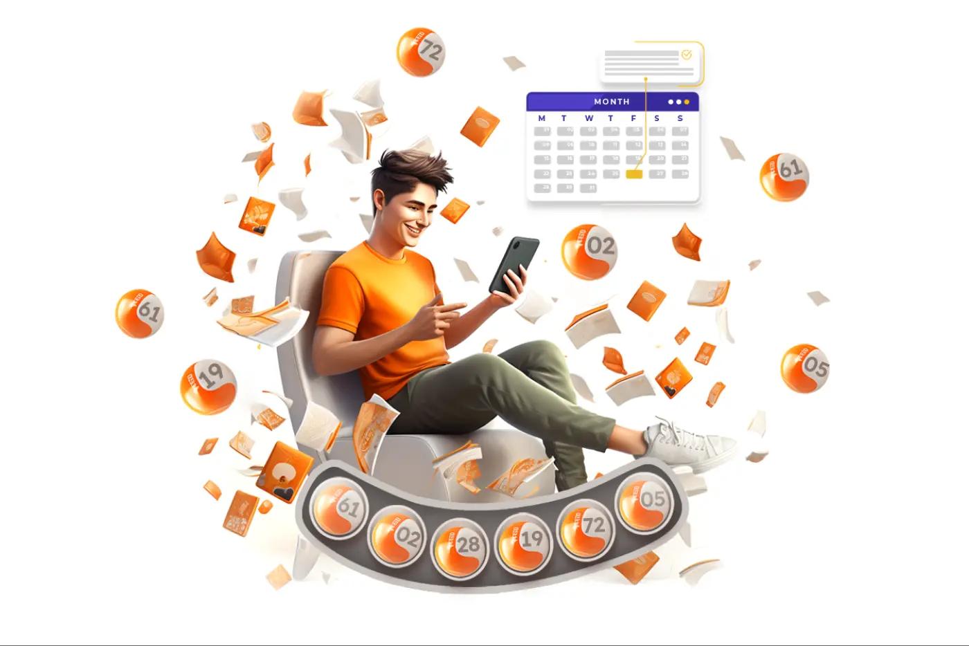 Được nhận dãy số may mắn vĩnh viễn tham gia chương trình trúng thưởng hàng tháng từ Vua Thợ